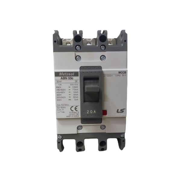00195 BREAKER INDUSTRIAL DE 3X20 AMP LS