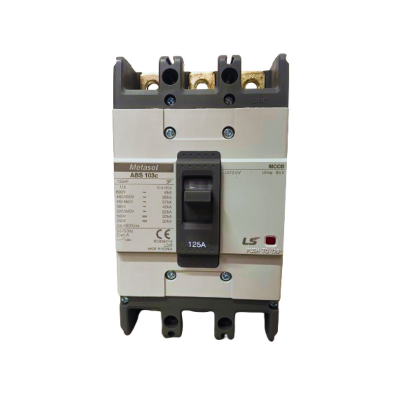 00190 BREAKER INDUSTRIAL DE 3X125 AMP LS ABS