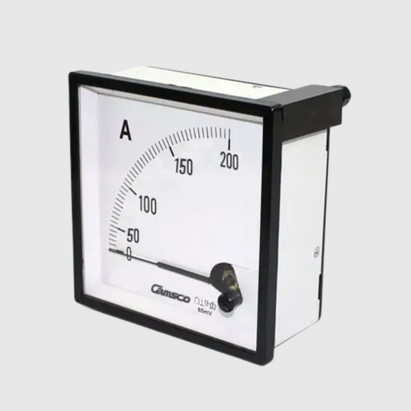 AMPERIMETRO PARA CONEXIÓN A TC DE 200/5 A  96X96