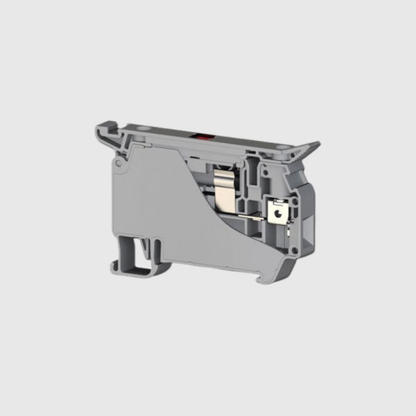 BORNERA PORTA FUSIBLE  CON TORNILLO DE 5X20 110V 6,3 A
