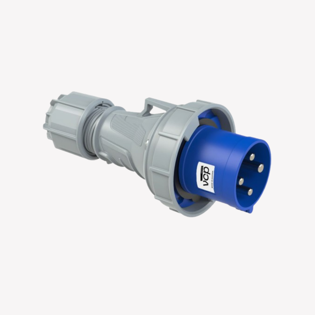 CLAVIJA 3P+T  63 AMP 220V AZUL VCP IP67