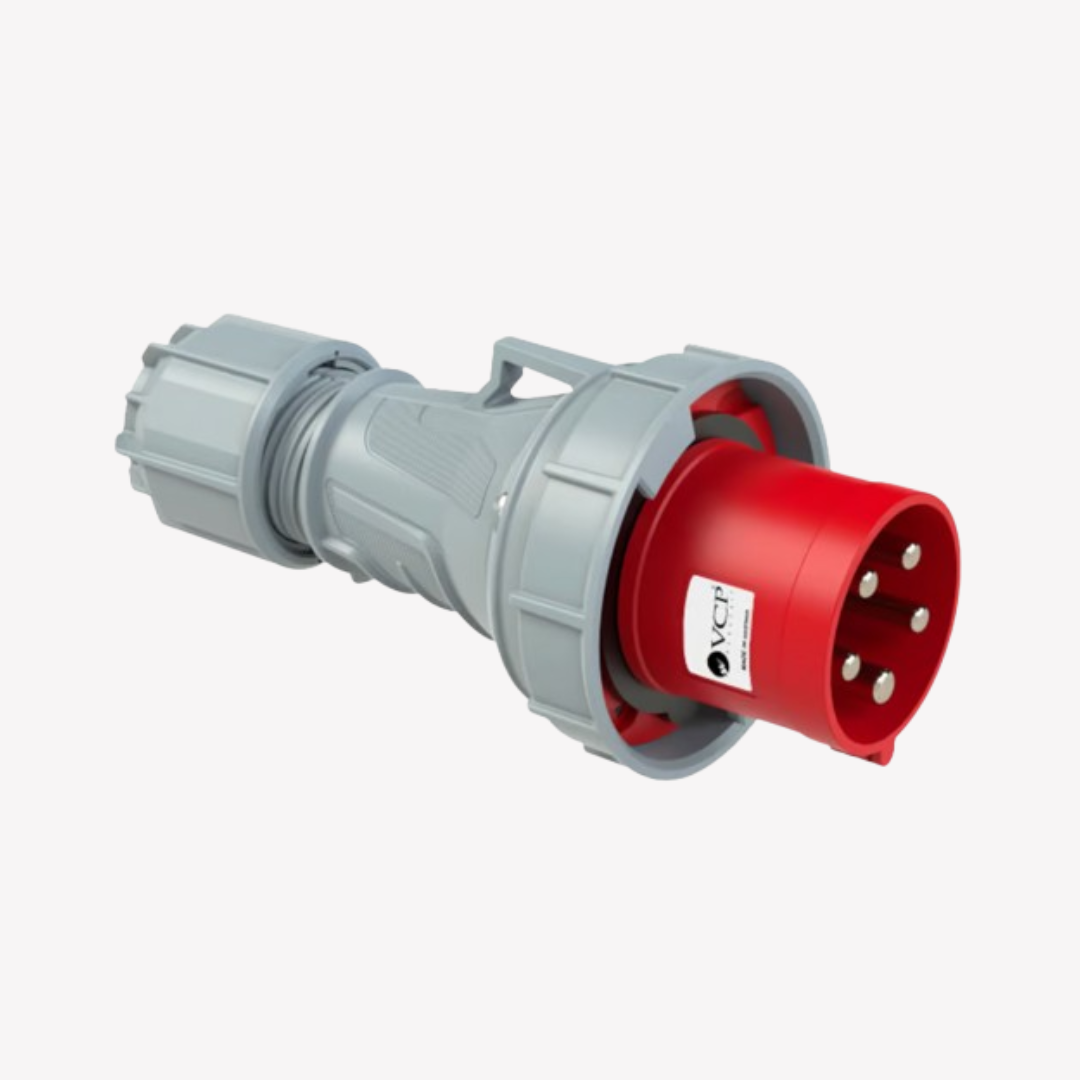 CLAVIJA 3P+T  63 AMP 440V ROJA VCP IP67