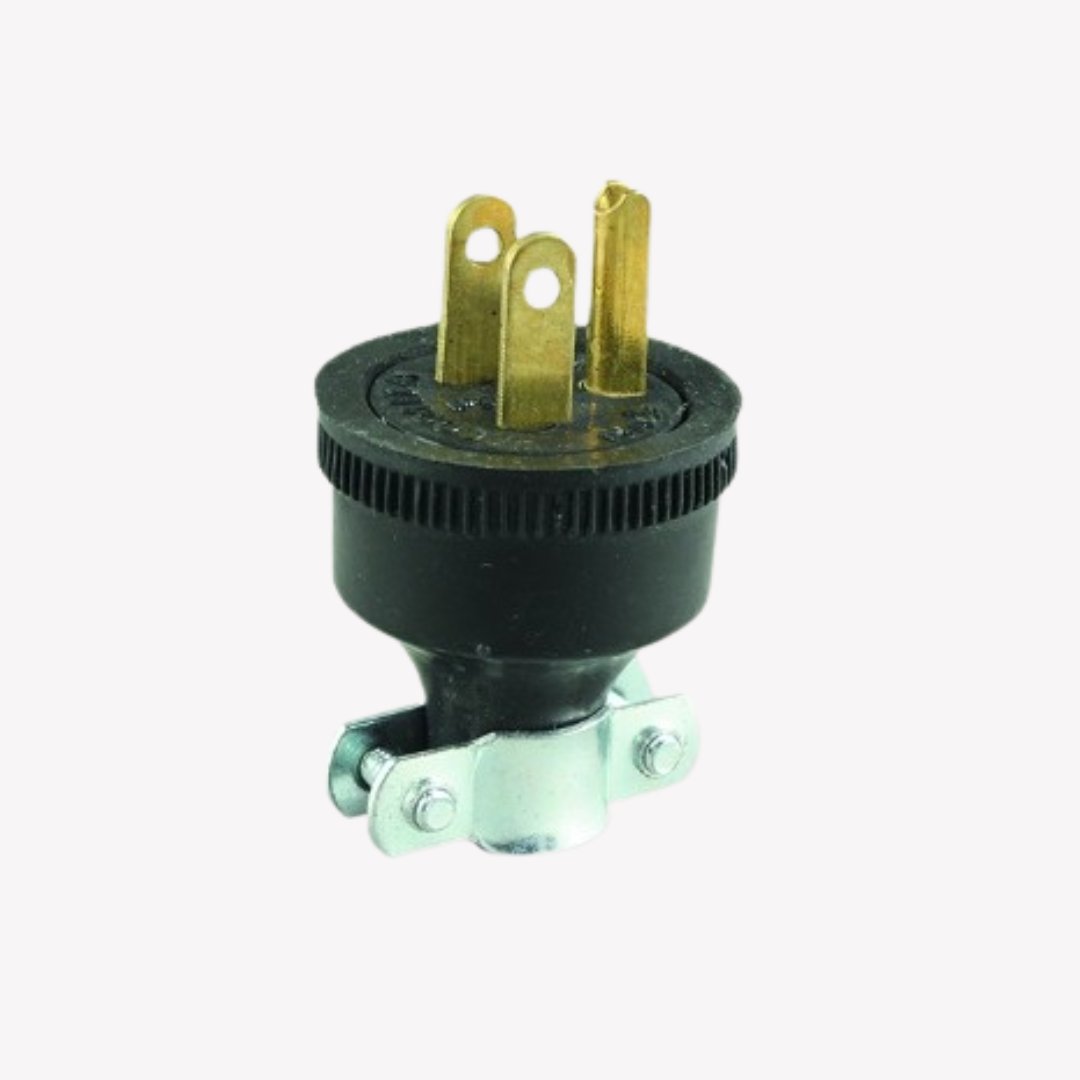 CLAVIJA DE CAUCHO CON POLO A TIERRA 15 AMP 150V CODELCA