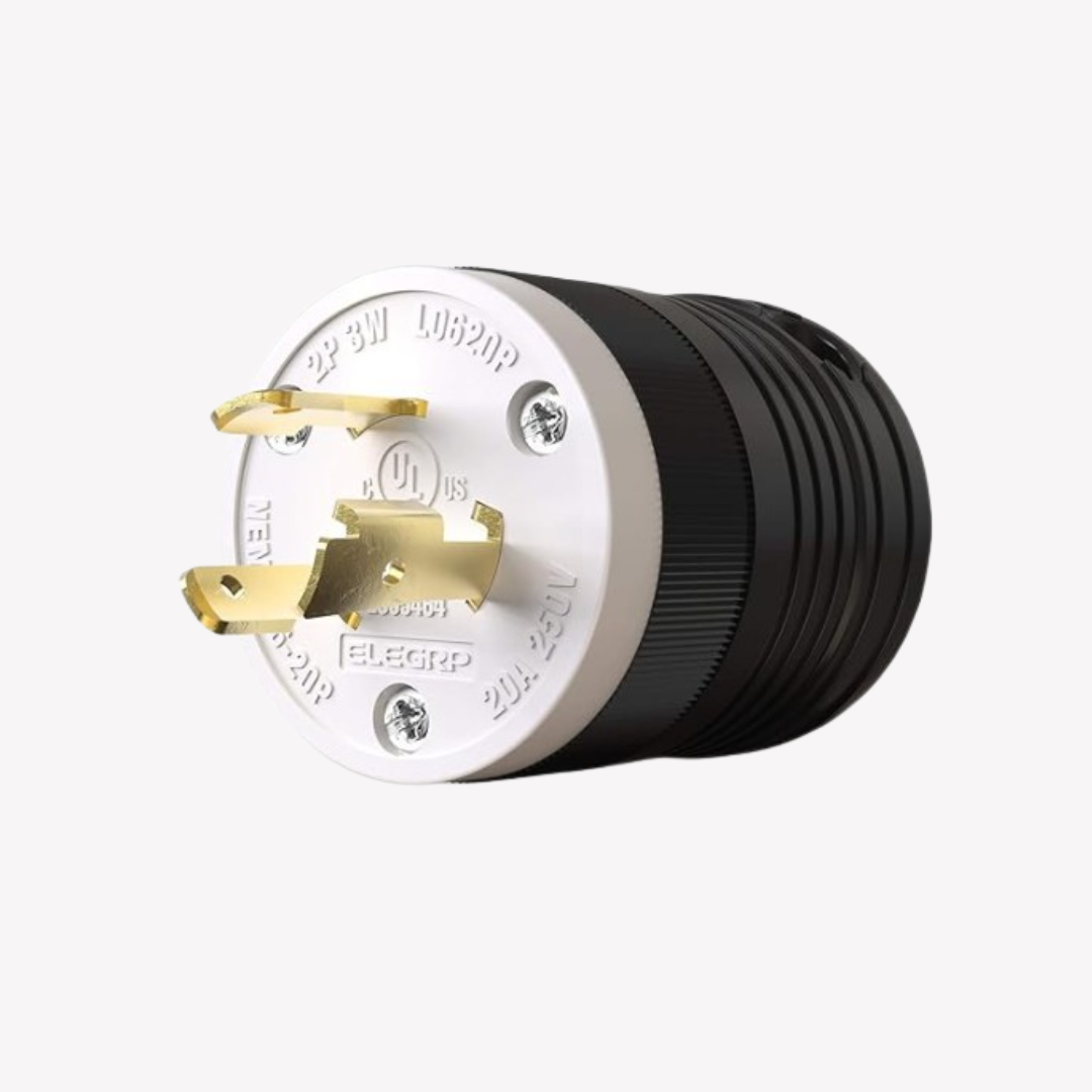CLAVIJA DE SEGURIDAD 20 AMP 250VAC 2P+T L6-20P