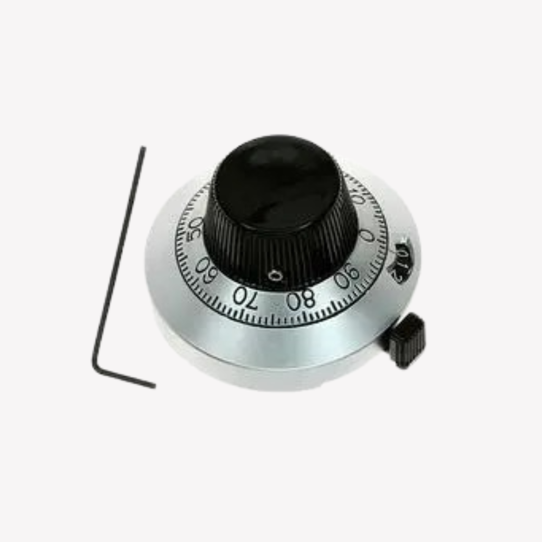 DIAL 0-15 VUELTAS PARA EJE DIAMETRO 6.35mm