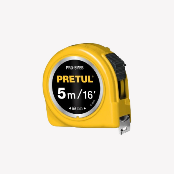 FLEXOMETRO DE 5 MT 19mm PRETUL