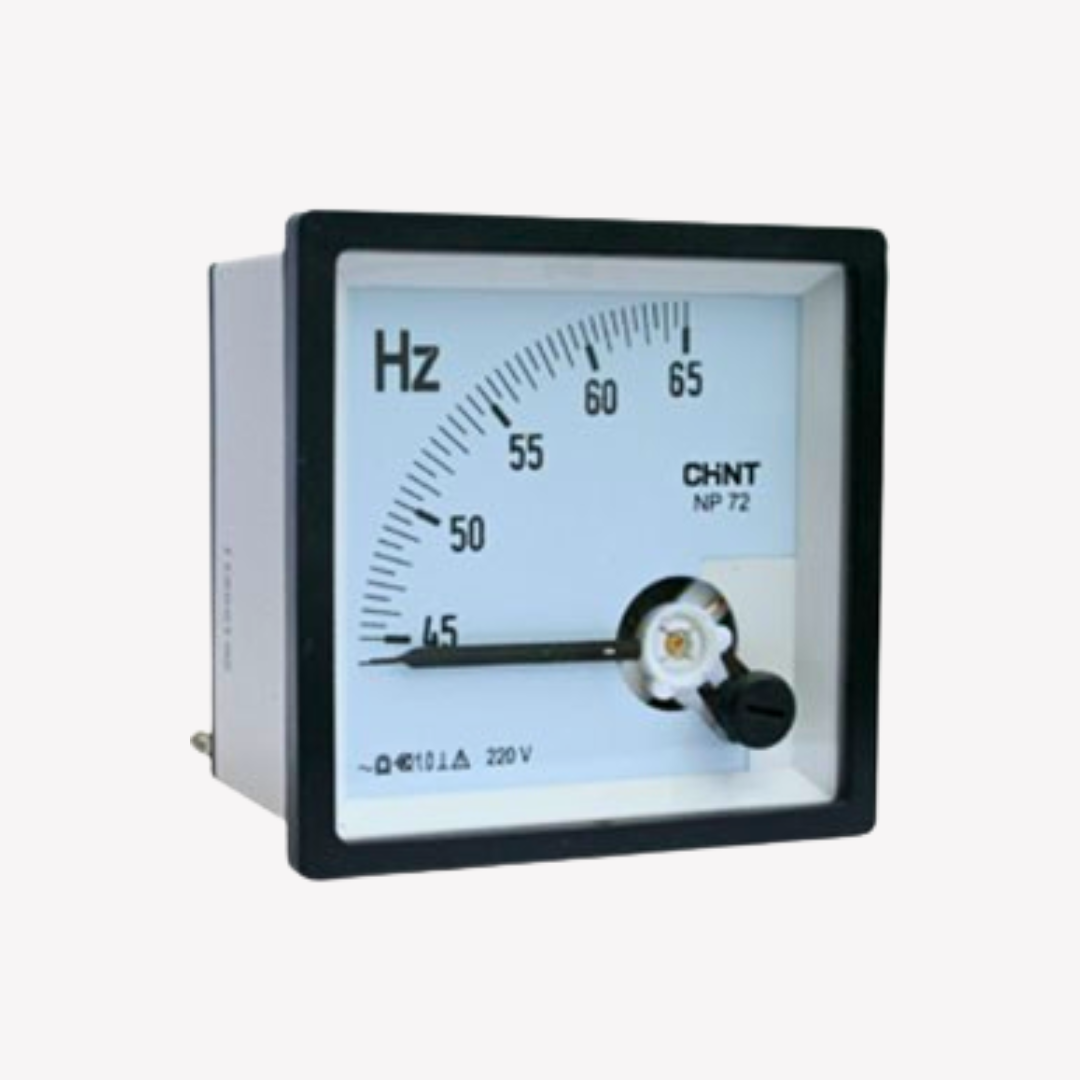 FRECUENCIMETRO  55-65 Hz - 220 Vac - con marco 72x72
