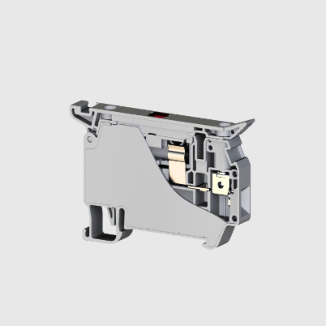 BORNERA PORTA FUSIBLE  CON TORNILLO DE 5X20 220V 6,3 A