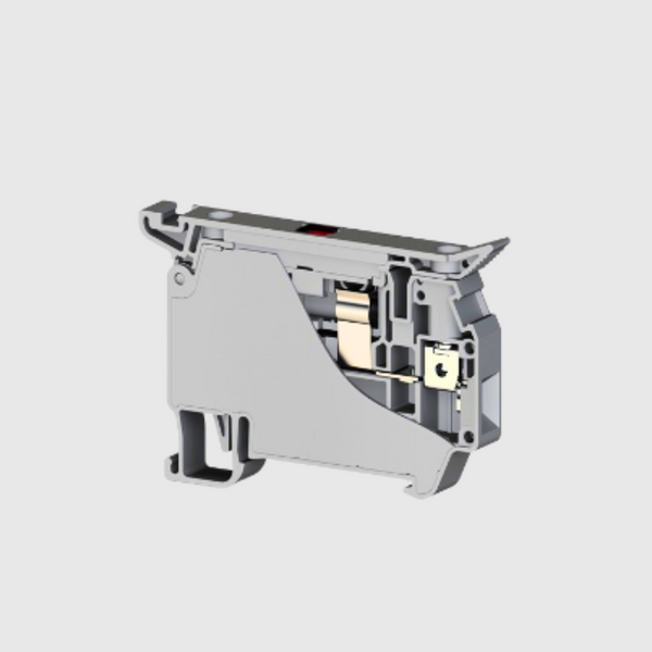 BORNERA PORTA FUSIBLE  CON TORNILLO DE 5X20 220V 6,3 A