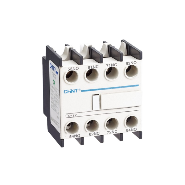 BLOQUE DE CONTACTO AUXILIAR FRONTAL CHINT 2NA+2NC F4-22