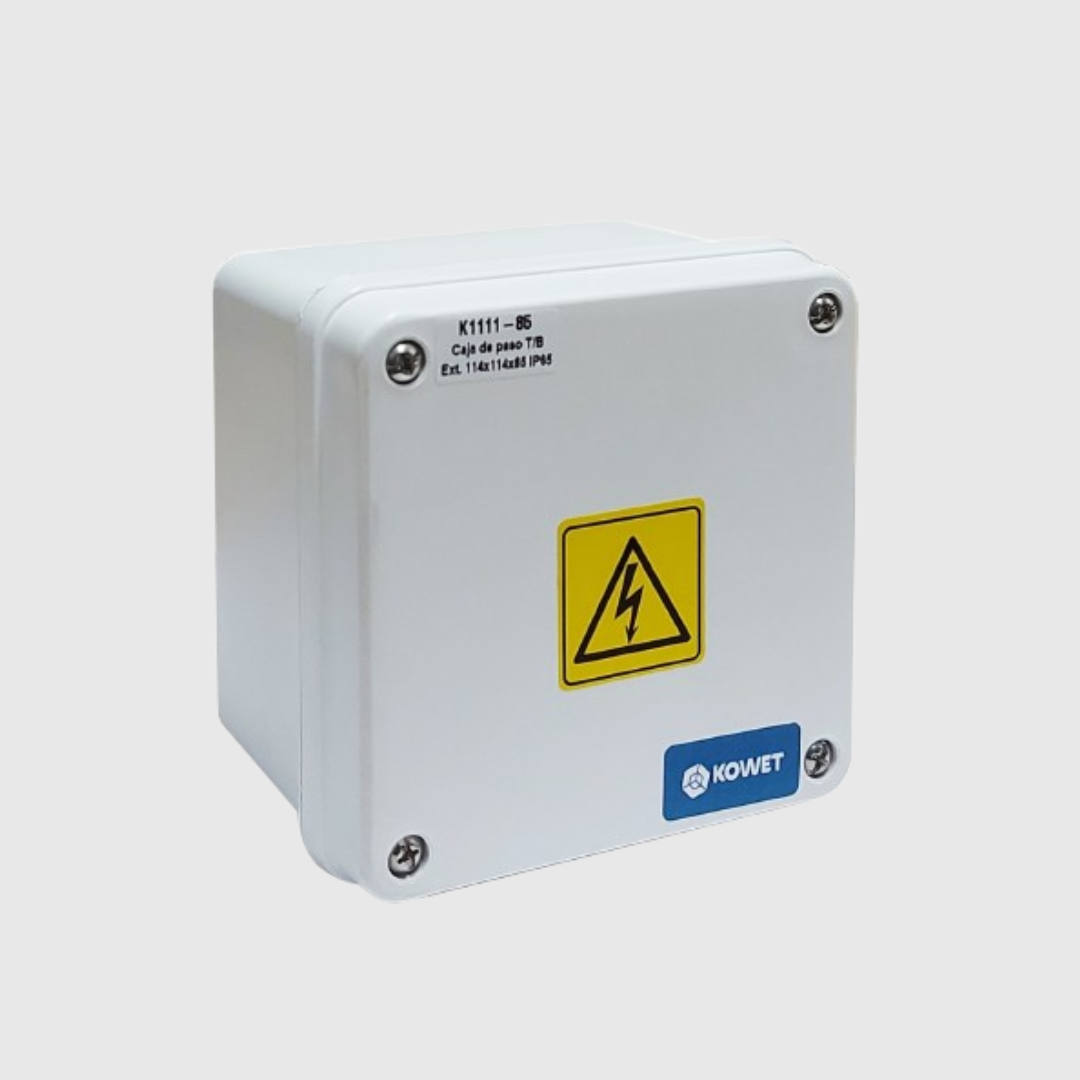 CAJA DE PASO BLANCA DE 114X114X85 IP65 KOWET