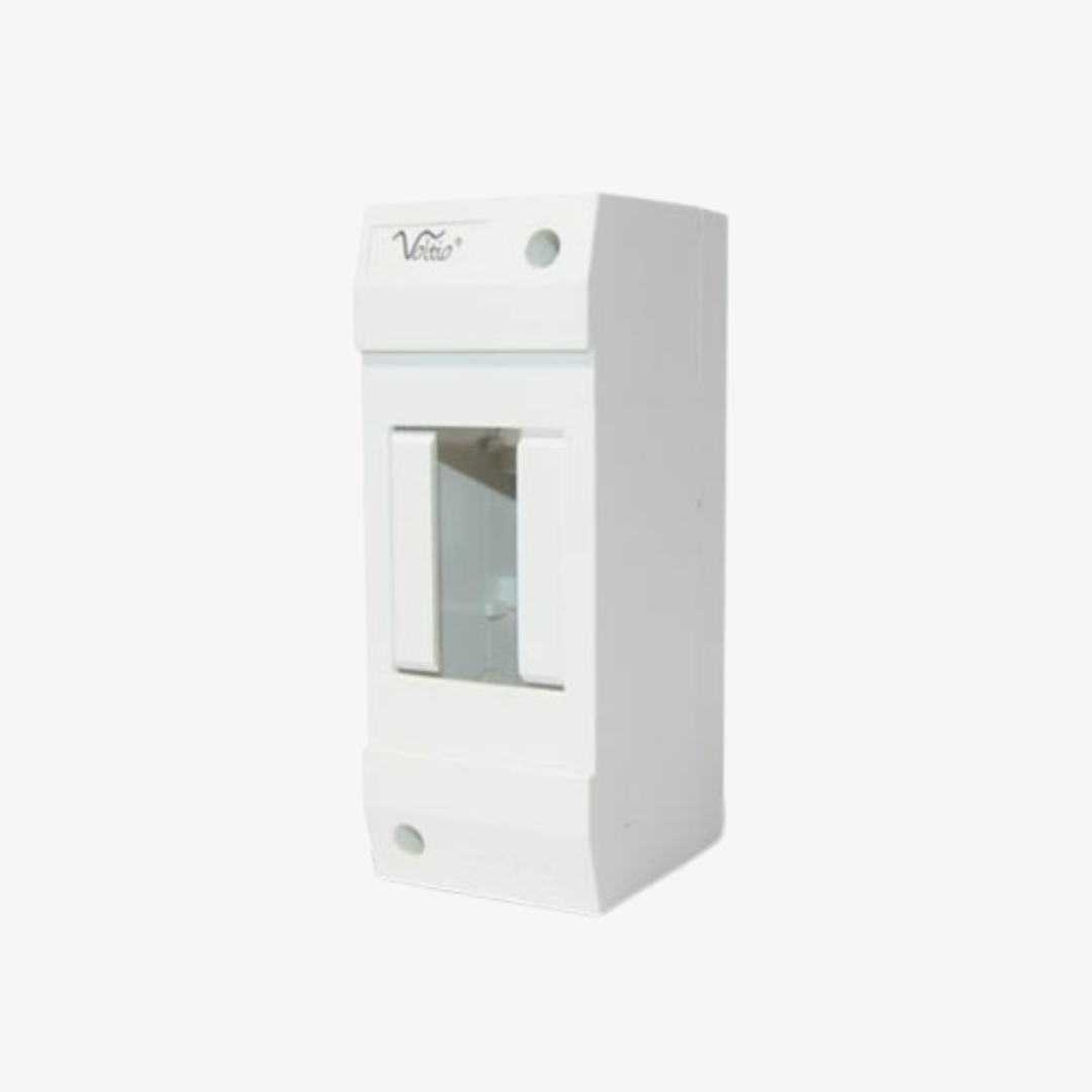 CAJA PLASTICA PARA MINI BREAKER DE 1 POLOS