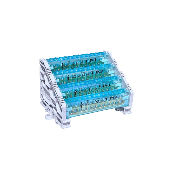 BLOQUE DISTRIBUCION TETRA DE 4L 15 DERIVACIONES 160 AMP