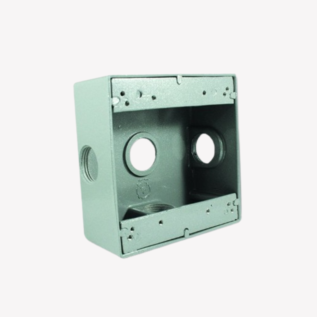 CAJA TIPO RAWELT 2400 EN ALUMINIO DE 1" 3 SALIDAS