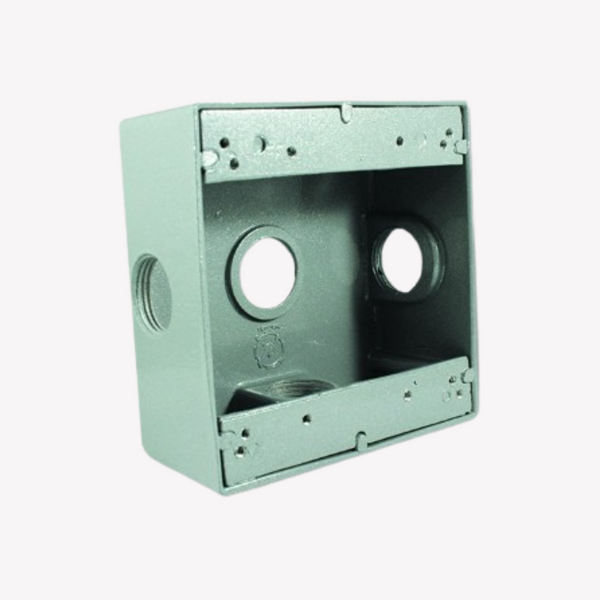 00278 CAJA TIPO RAWELT 2400 EN ALUMINIO DE 3/4" 3 SALIDAS