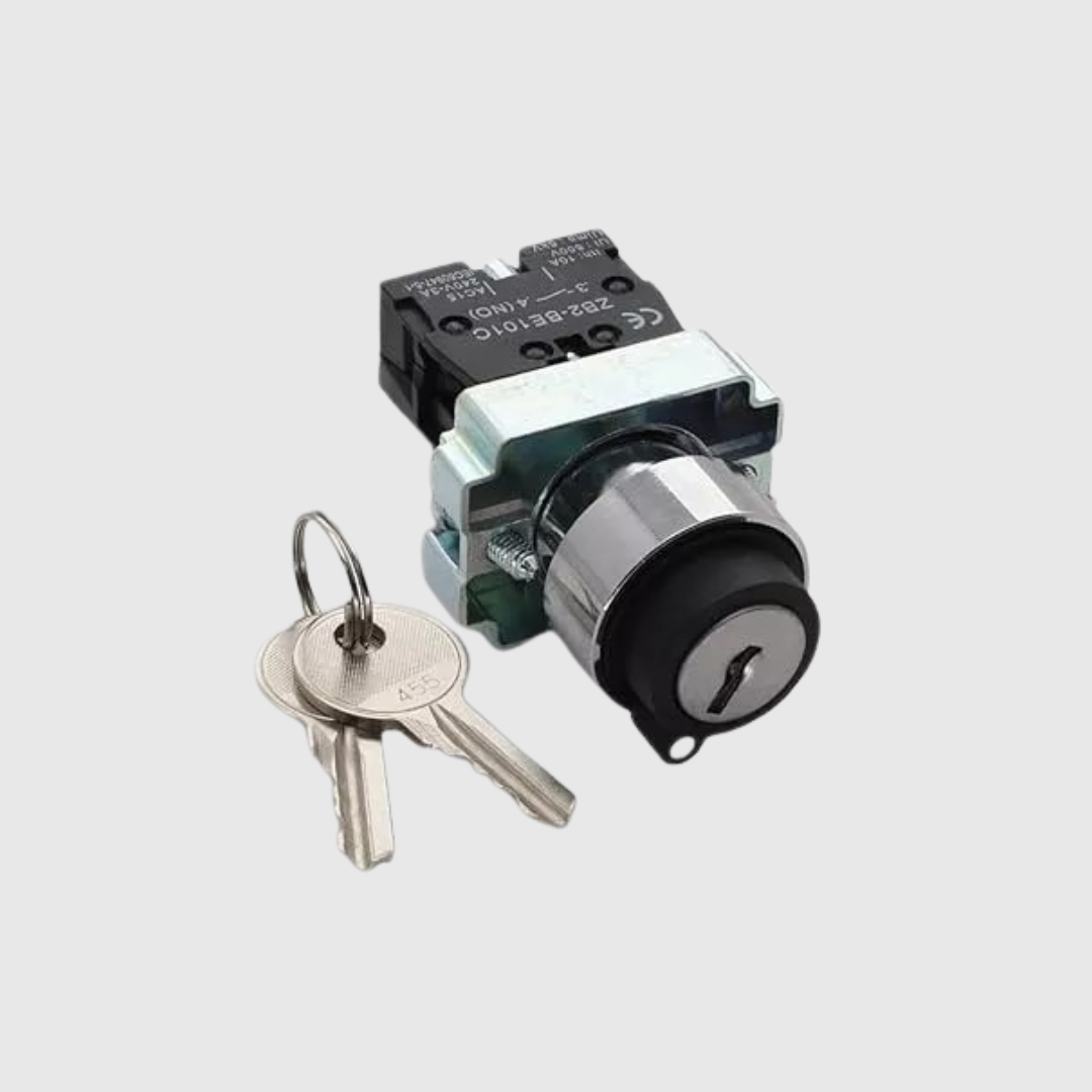 SELECTOR MULETILLA METALICO CON LLAVE