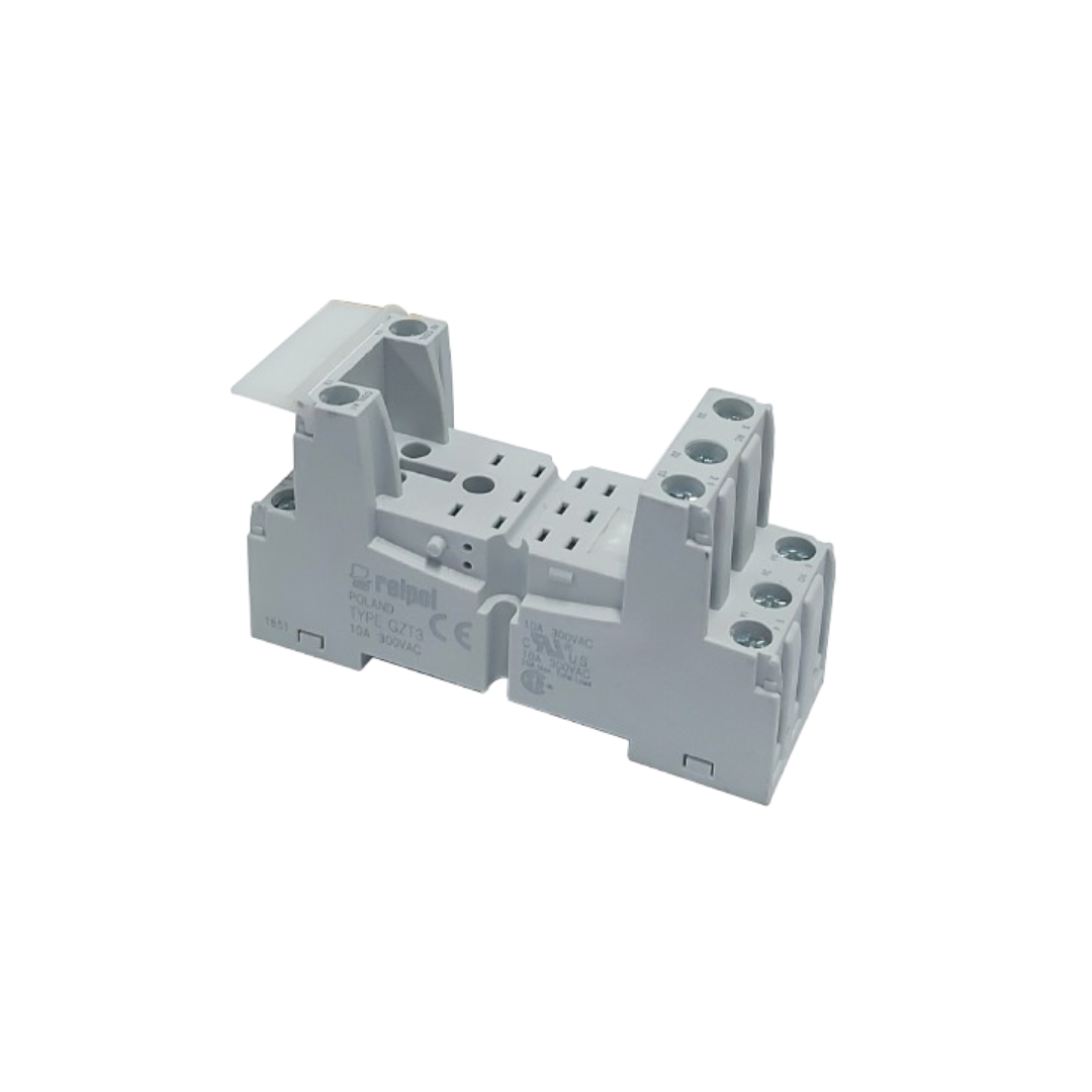 BASE PARA MINI RELEVO DE 11 PINES PATA PLANA RELPOL