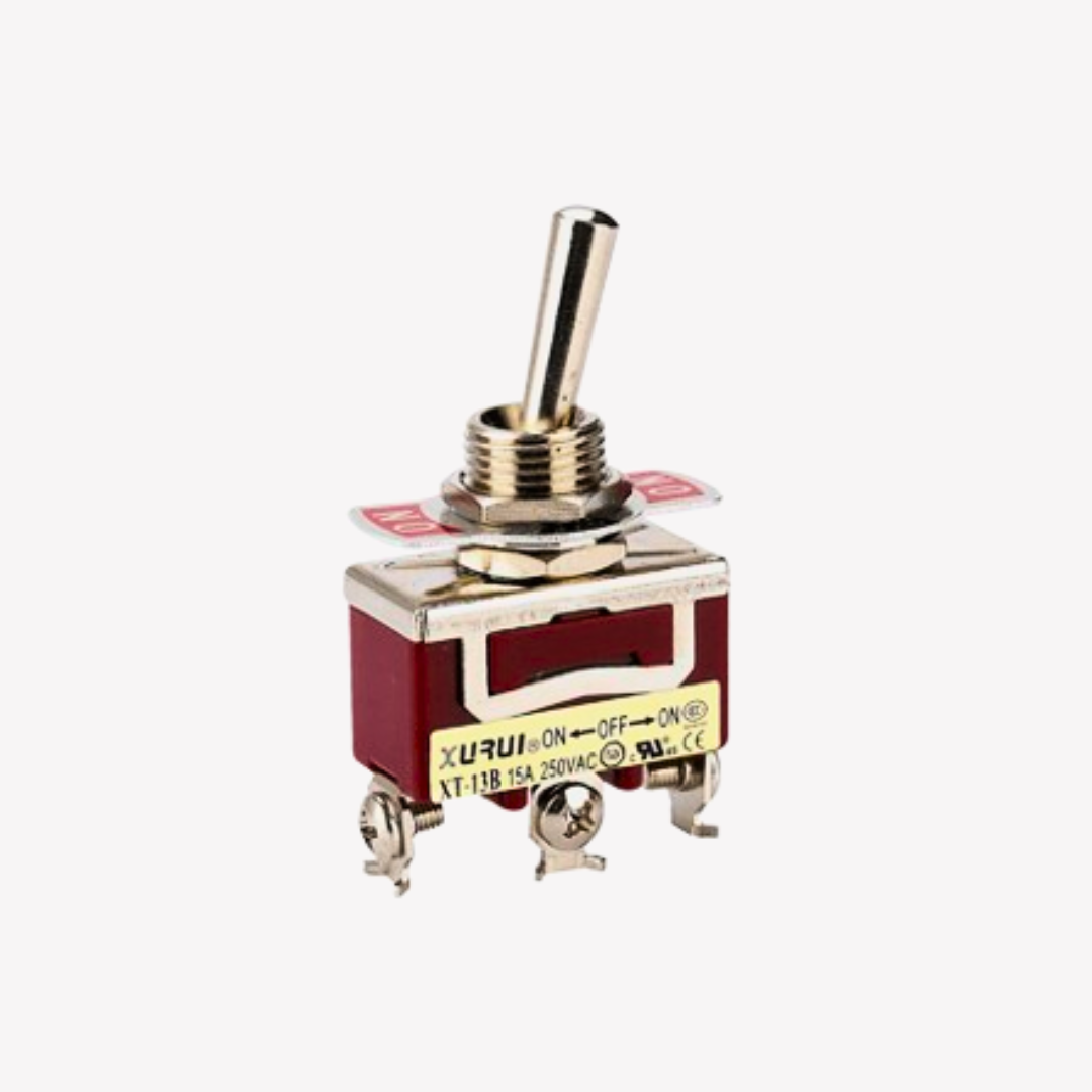 INTERRUPTOR DE CODILLO 0-1 3 TORNILLOS 15A 250V
