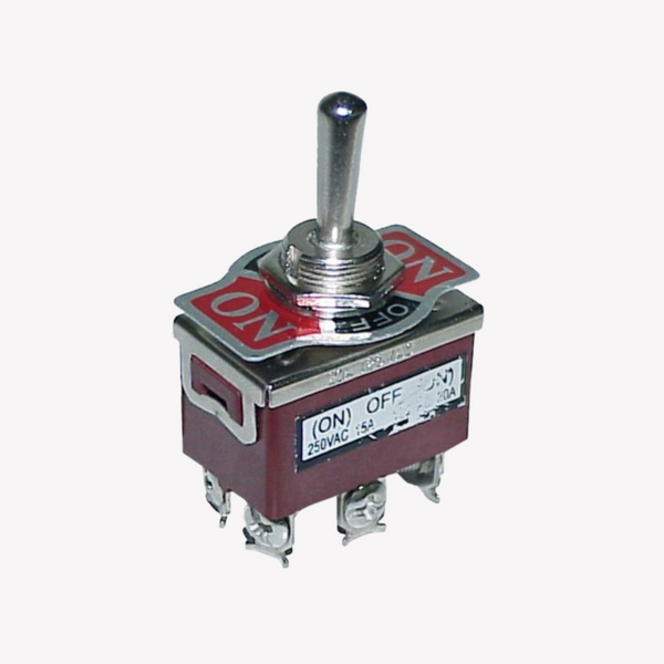 INTERRUPTOR DE CODILLO 0-1 6 TORNILLOS 20A 125V