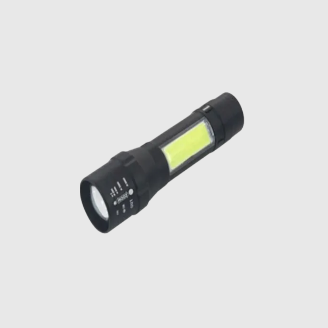 LINTERNA LED RECARGABLE LIGHT USB T6-19 LUZ BLANCA, 600 LUMEN, ALCANCE 300 MTS