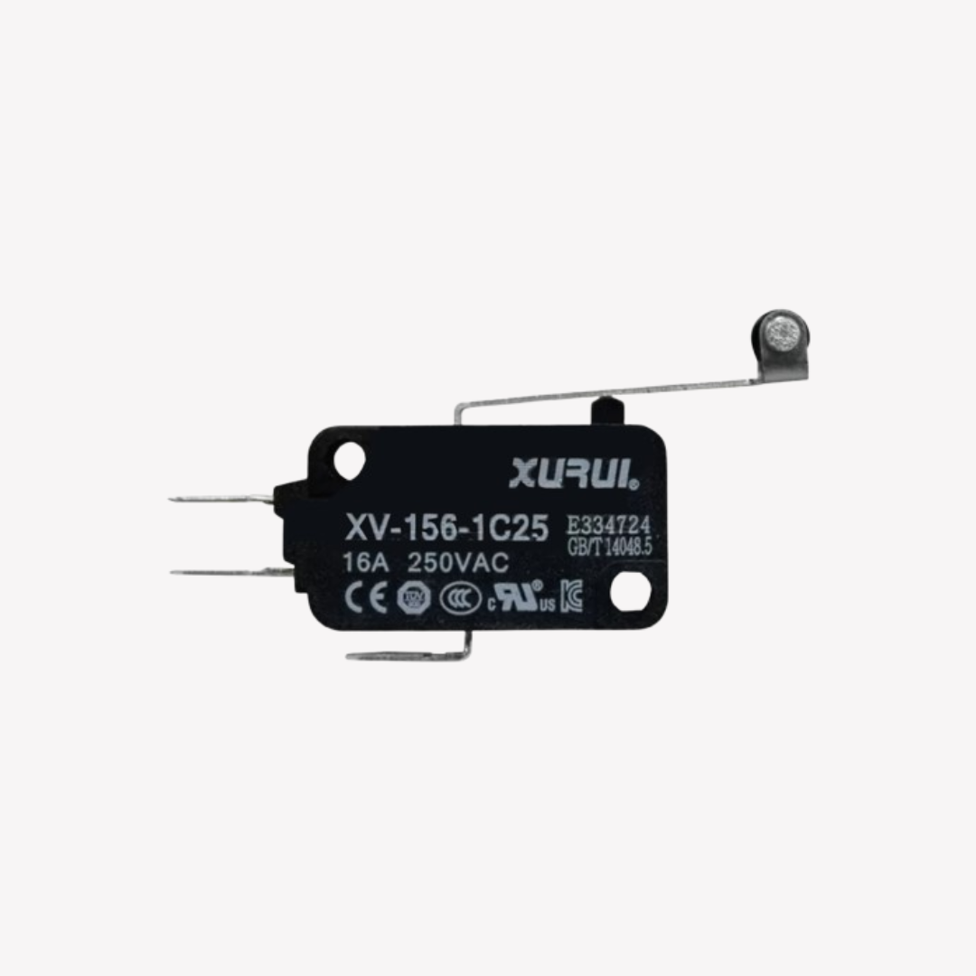 MICROSWITCHES TIPO MINIATURA PALANCA LARGA ROLDANA 16A 250V CONMUTABLE