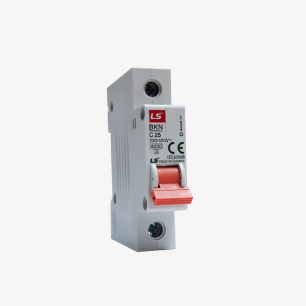00714 MINI BREAKER 1X25 AMP 6KA LS