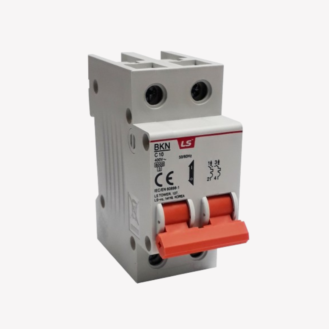 MINI BREAKER 2X10 AMP 6KA LS