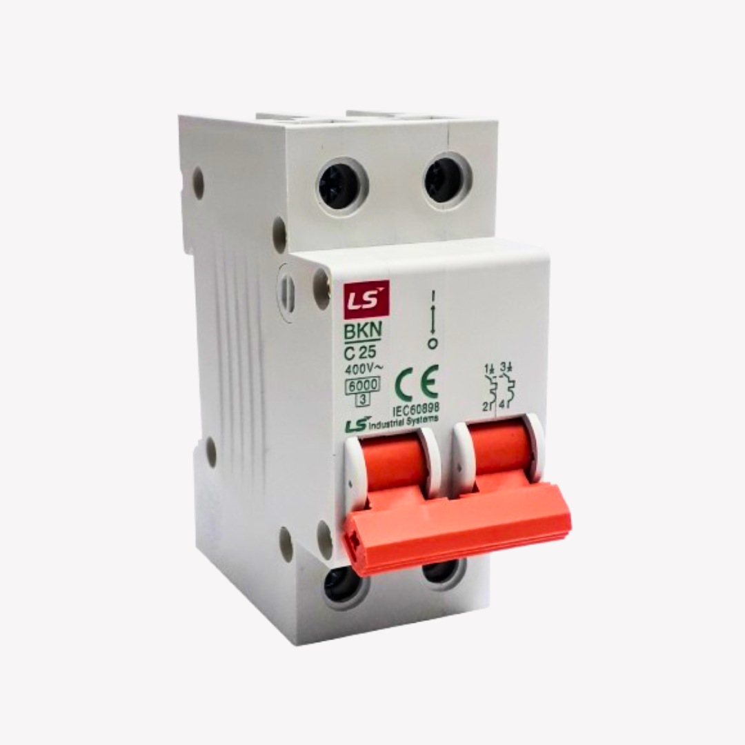 MINI BREAKER 2X25 AMP 6KA LS