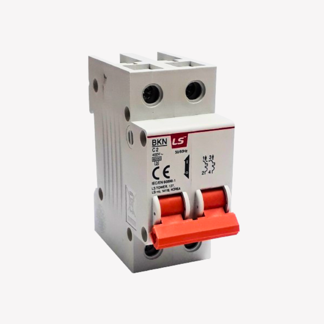 MINI BREAKER 2X2 AMP 6KA LS