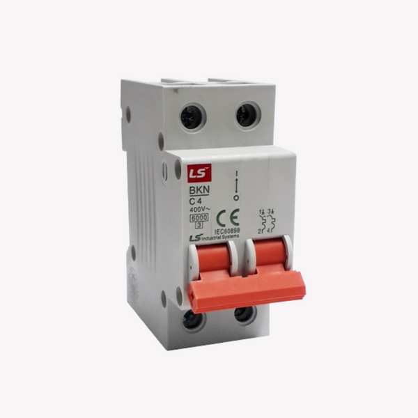 00727 MINI BREAKER 2X4 AMP 6KA LS