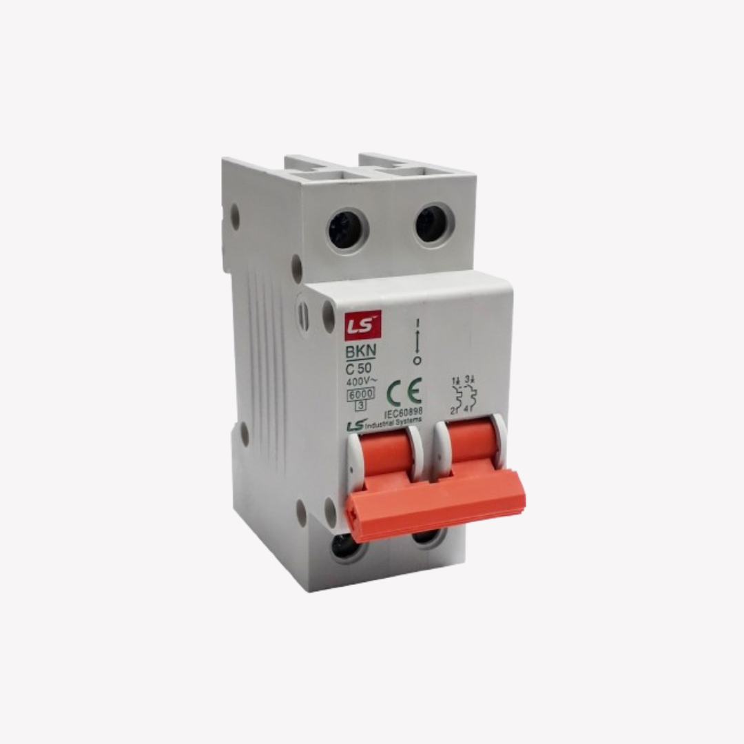 MINI BREAKER 2X50 AMP 6KA LS