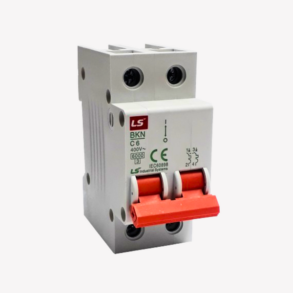 MINI BREAKER 2X6 AMP 6KA LS