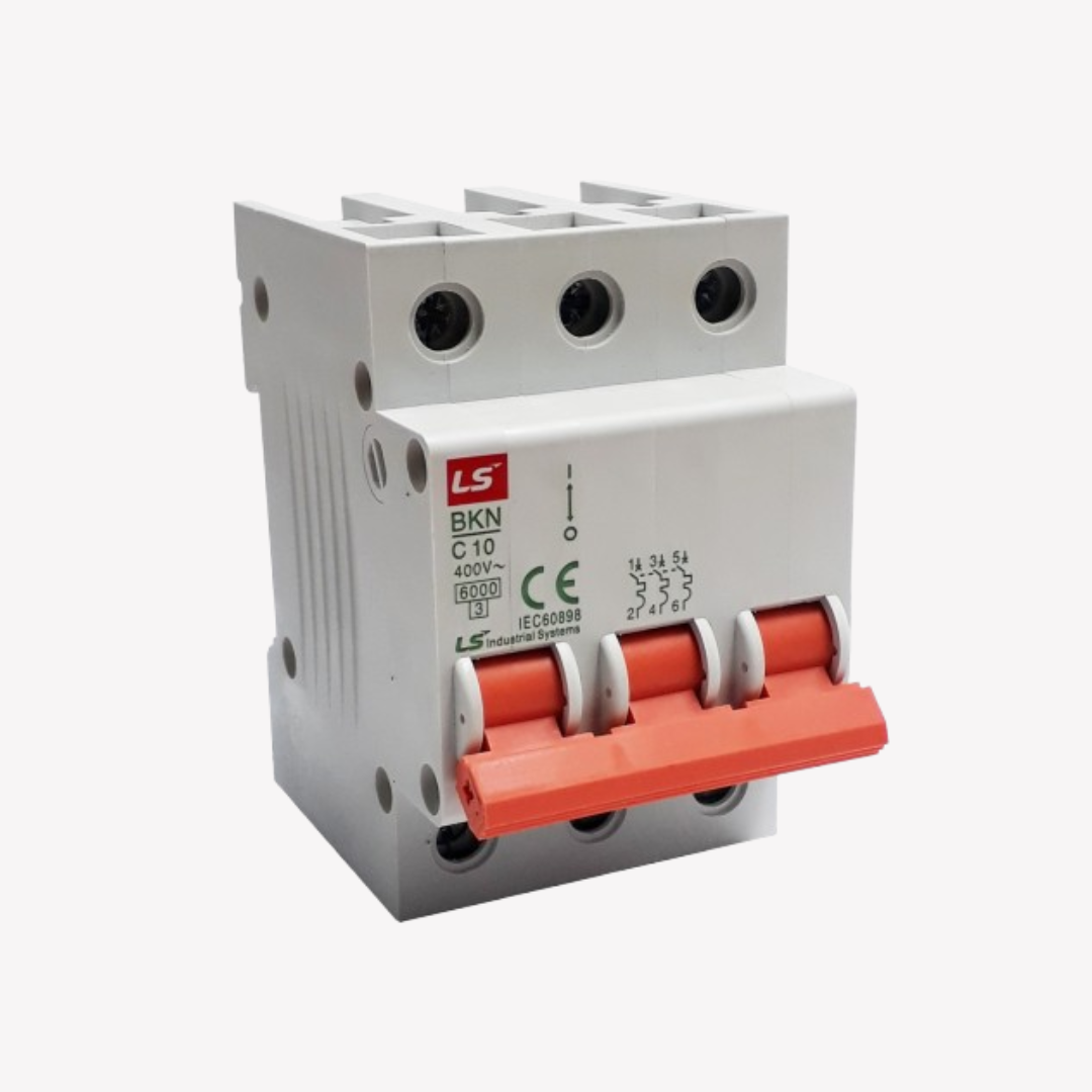 MINI BREAKER 3X10 AMP 6KA LS
