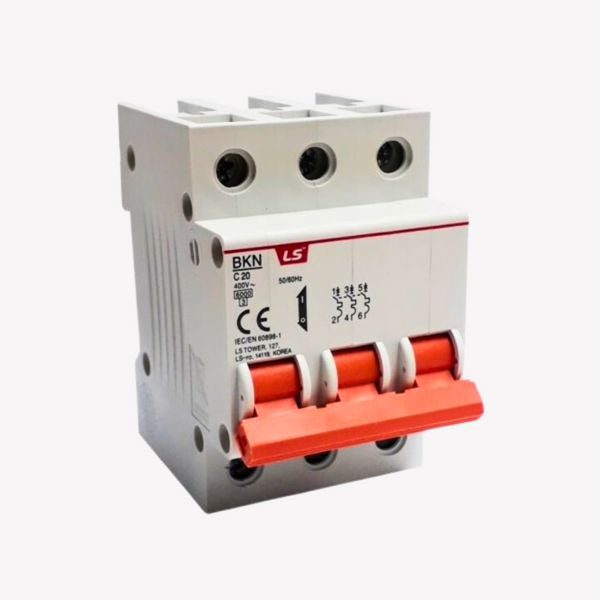 00736 MINI BREAKER 3X20 AMP 6KA LS