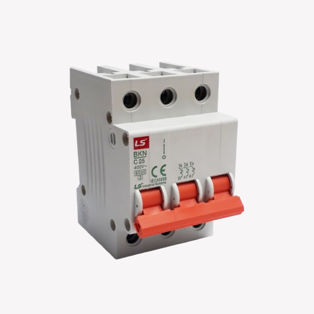 MINI BREAKER 3X25 AMP 6KA LS