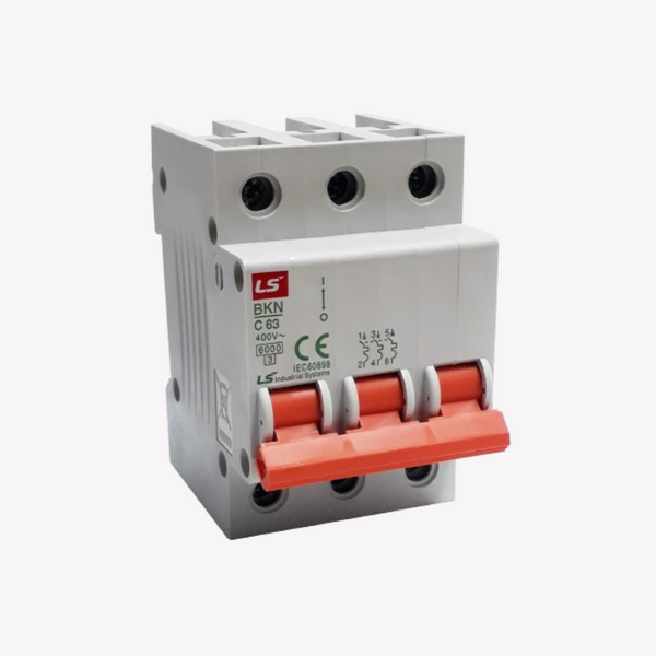 00743 MINI BREAKER 3X63 AMP 6KA LS