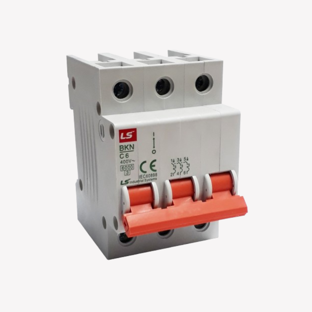 MINI BREAKER 3X6 AMP 6KA LS