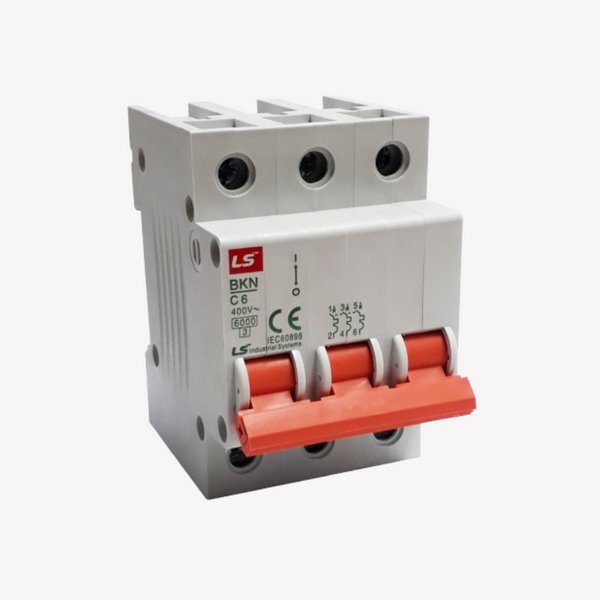 00742 MINI BREAKER 3X6 AMP 6KA LS