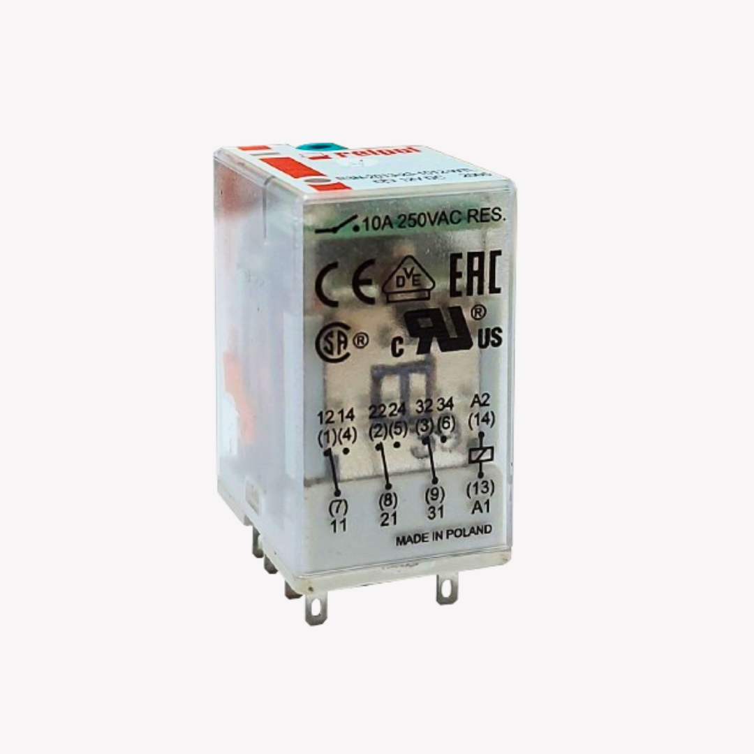 MINI RELEVO DE 11 PINES PATA PLANA 24V DC RELPOL
