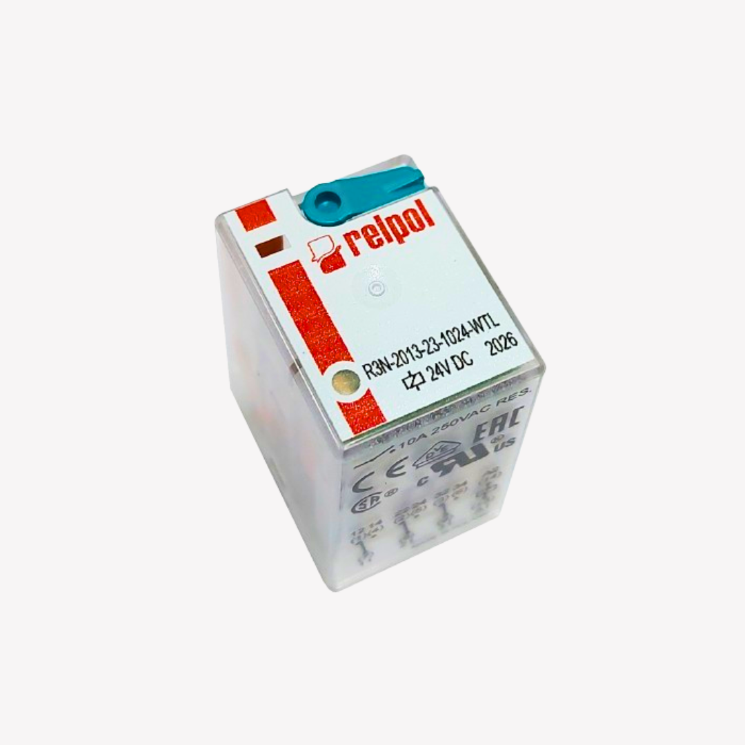 MINI RELEVO DE 11 PINES PATA PLANA 24V DC RELPOL