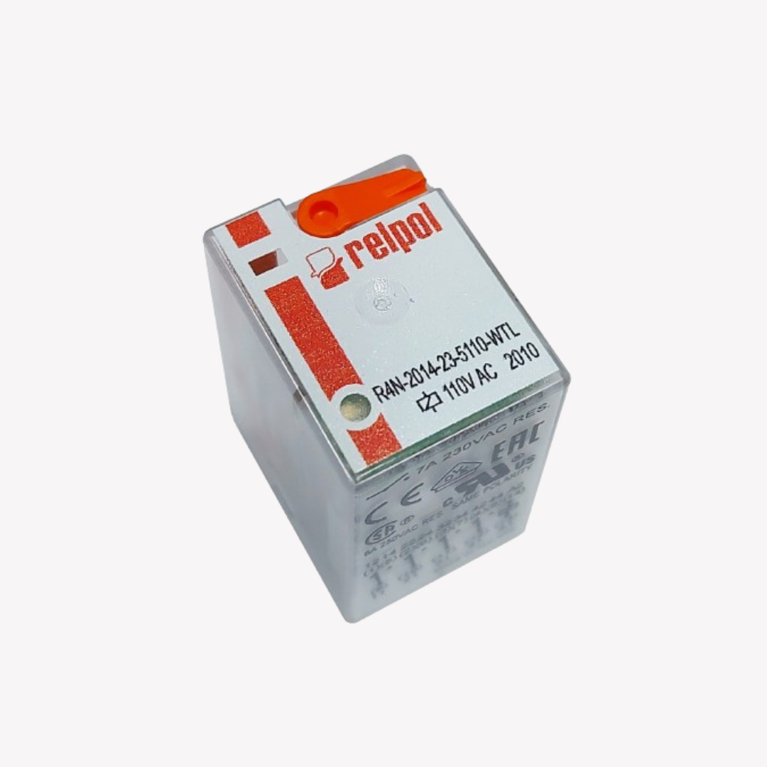 MINI RELEVO DE 14 PINES PATA PLANA 110 V AC RELPOL