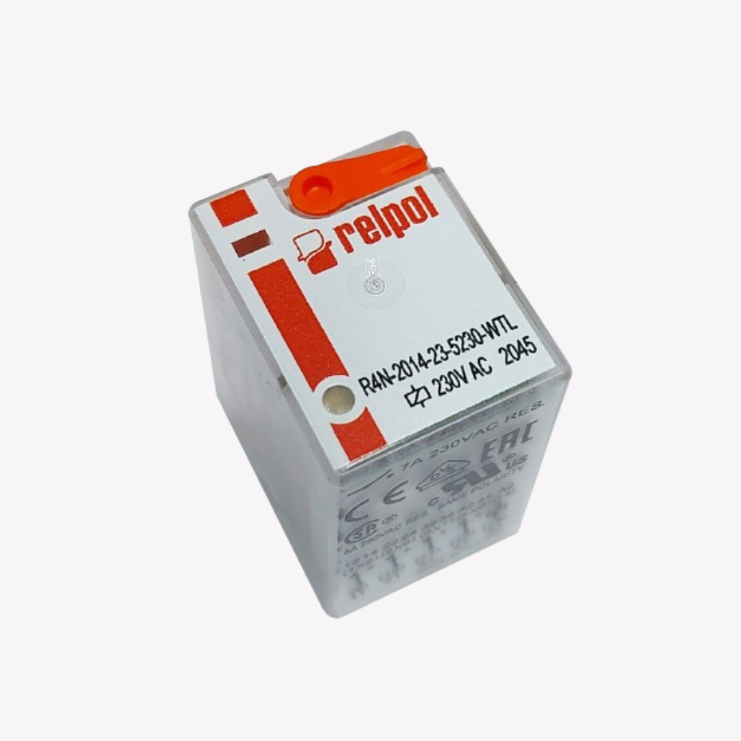 MINI RELEVO DE 14 PINES PATA PLANA 220V AC RELPOL