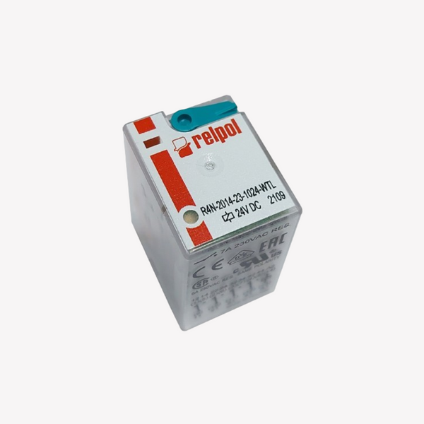 MINI RELEVO DE 14 PINES PATA PLANA 24V DC RELPOL
