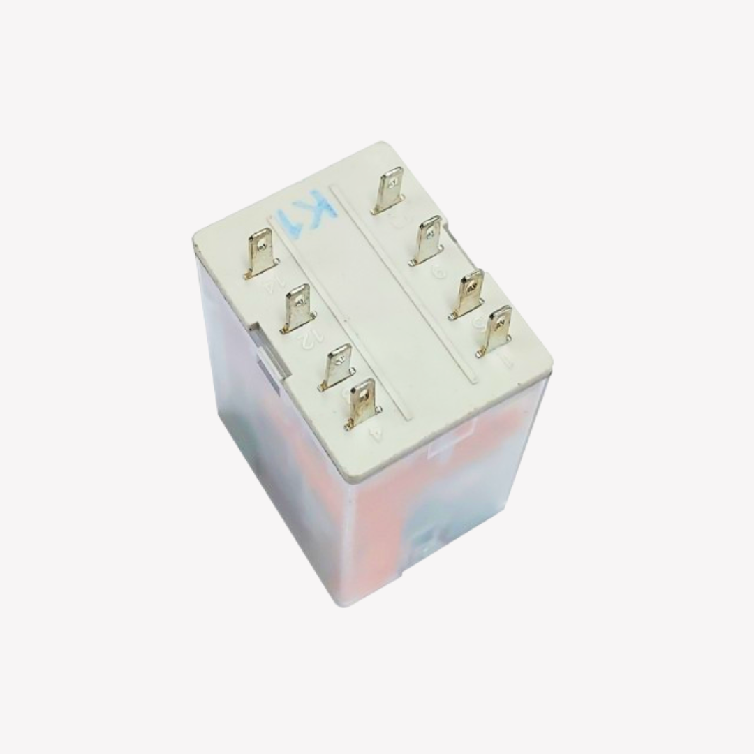 MINI RELEVO DE  8 PINES PATA PLANA 12V DC RELPOL