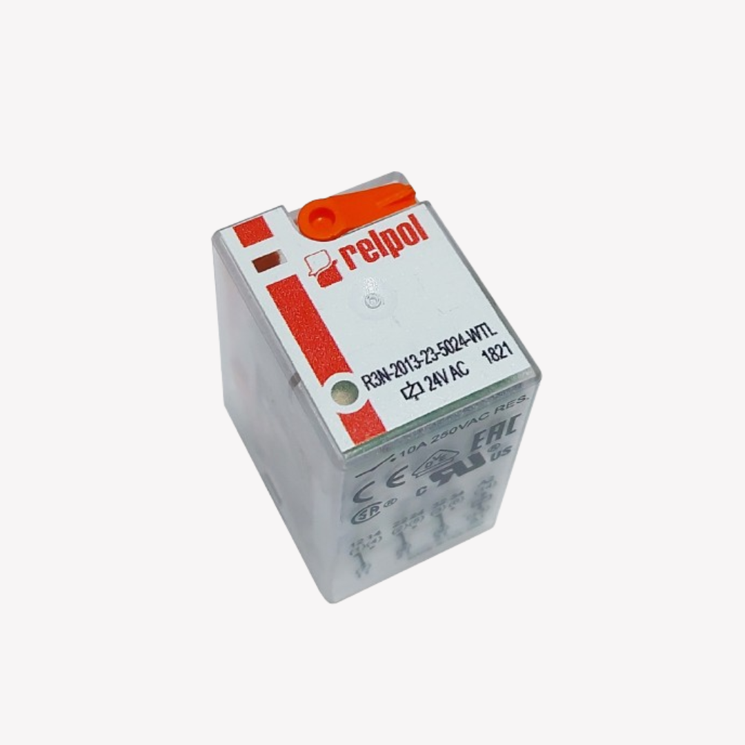 MINI RELEVO DE 8 PINES PATA PLANA 24V AC RELPOL