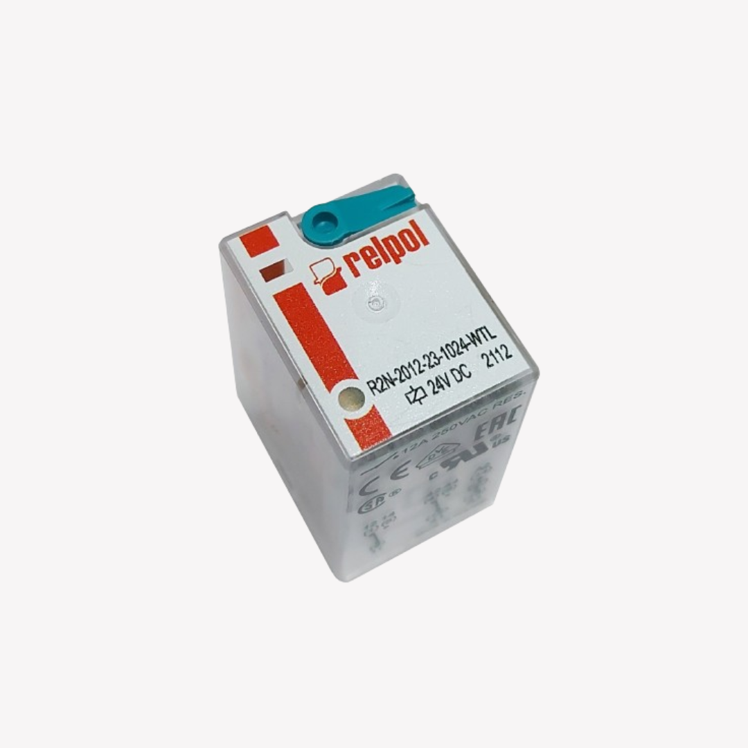 MINI RELEVO DE 8 PINES PATA PLANA 24V DC RELPOL