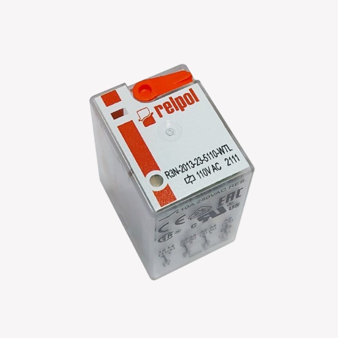 00755 MINI RELEVO DE 11 PINES PATA PLANA 110V AC RELPOL