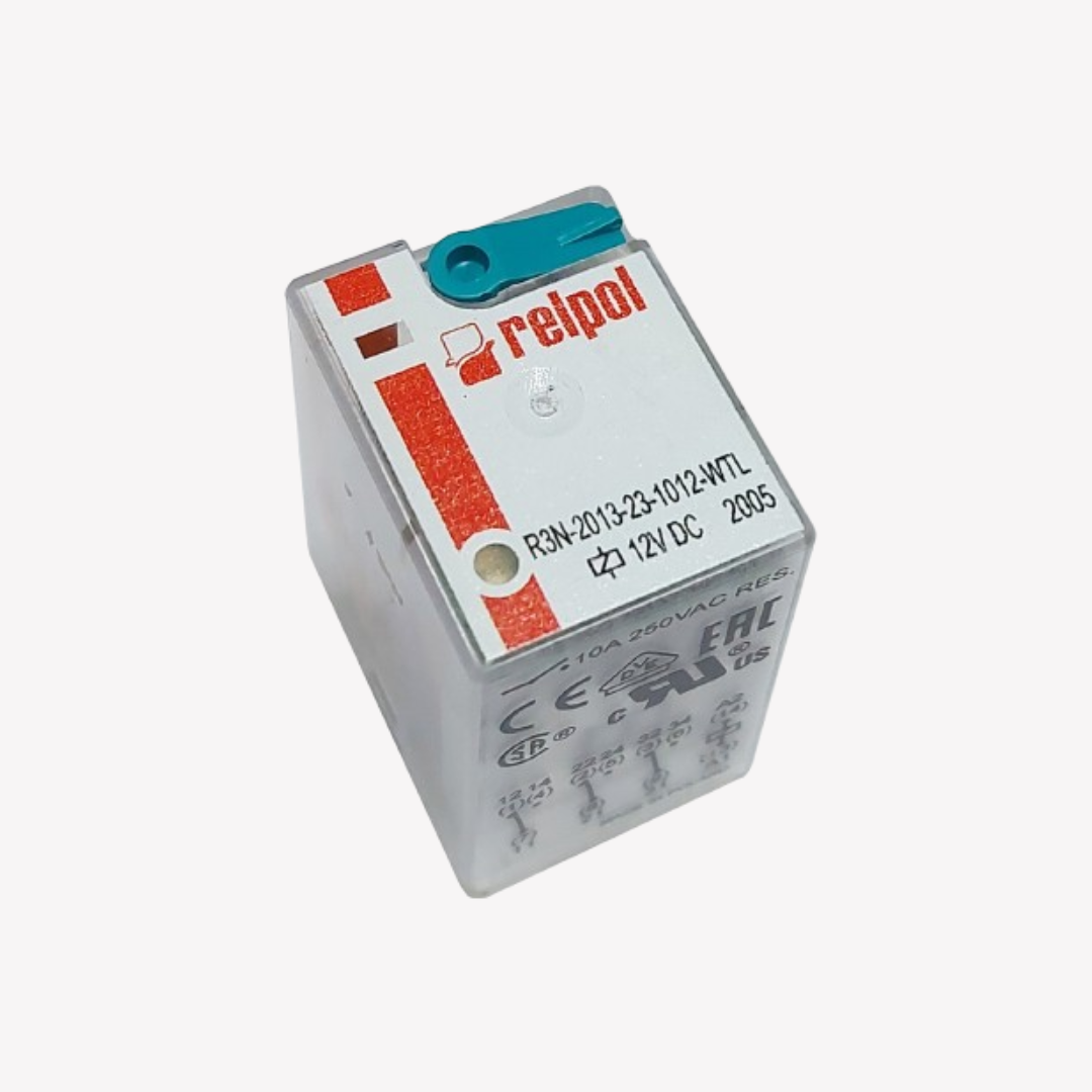 MINI RELEVO DE 11 PINES PATA PLANA 12V DC RELPOL