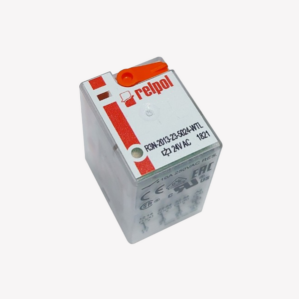 MINI RELEVO DE 11 PINES PATA PLANA 24V AC RELPOL