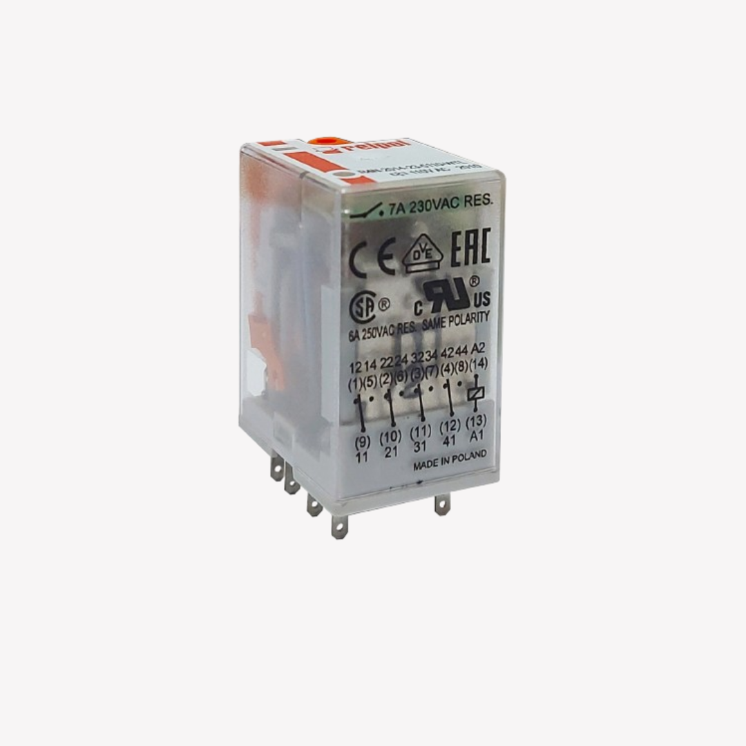 MINI RELEVO DE 14 PINES PATA PLANA 110 V AC RELPOL